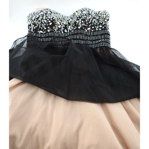 Blondie Nites Prom Strapless Dress Homecoming Dress Cocktail Dress Size 3 - Picture 8 of 9